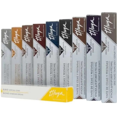 Farba arganowo – keratynowa do brwi i rzęs Thuya