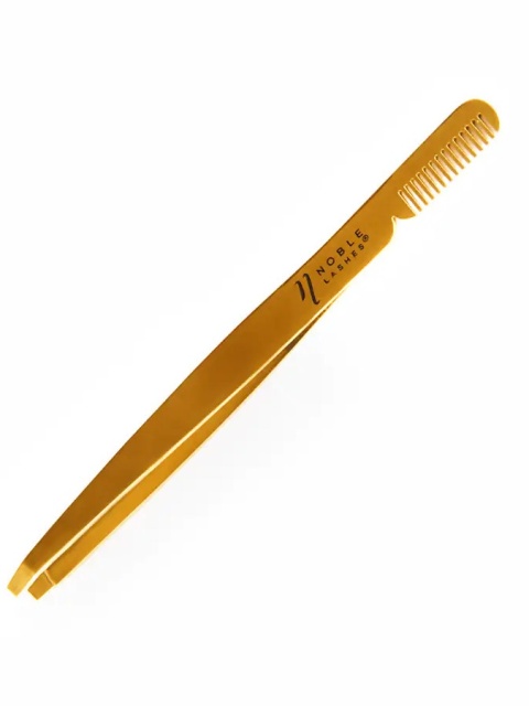 Pęseta do regulacji brwi z grzebykiem Pęseta do regulacji brwi z grzebykiem