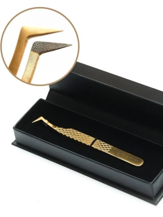 Pęseta do rzęs GOLD PRO 1