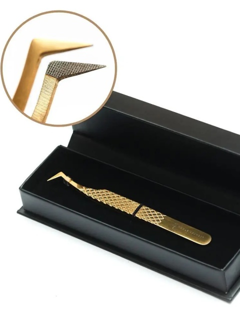 Pęseta do rzęs GOLD PRO 1 Pęseta do rzęs GOLD PRO 1