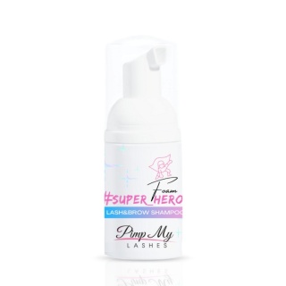 Pianka szampon do brwi i rzęs przedłużanych Super Hero Foam