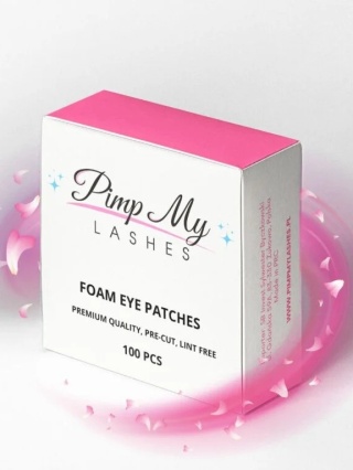 Piankowe płatki pod oczy do przedłużania rzęs