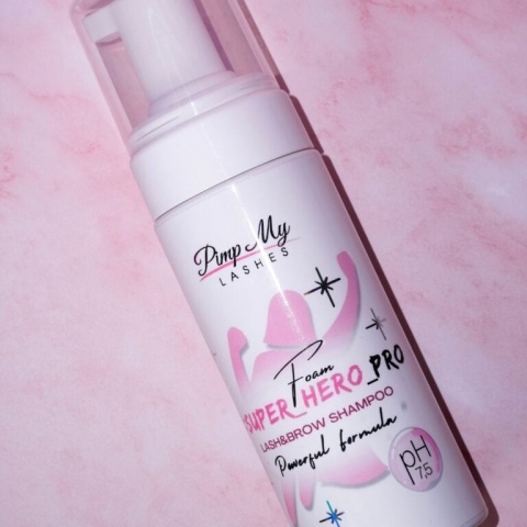 Piankowy szampon do brwi i rzęs Super Hero Pro 150 ml