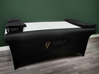 Prześcieradło na łóżko kosmetyczne z logo