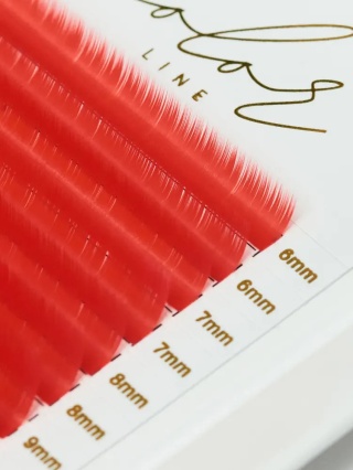 Rzęsy Color Line RED