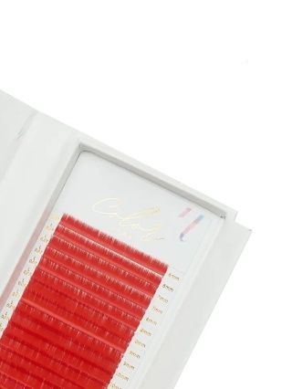 Rzęsy Color Line RED