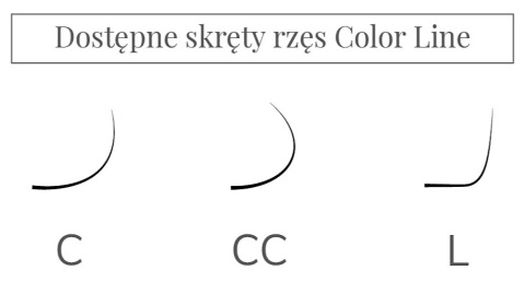 Rzęsy Color Line PINK